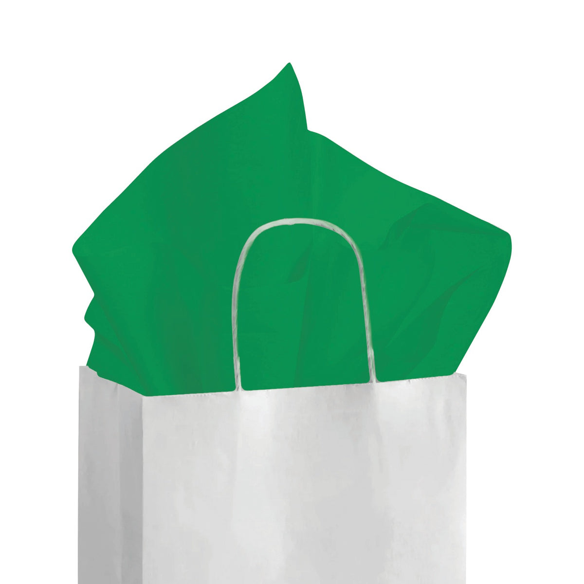 SatinWrap 20×30 Kelly Green Tissue, Quire — 480-Sheet Ream, Made in USA