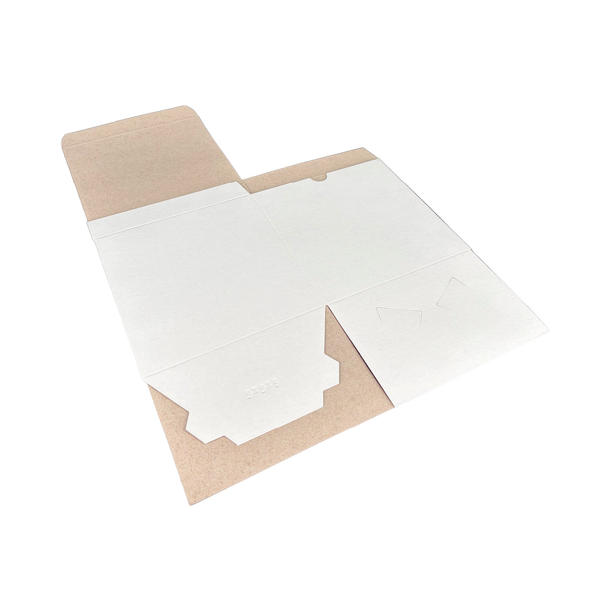 White Tuckit Fold-Flat Gift Boxes 6×6×6" — Case of 100, Made in USA
