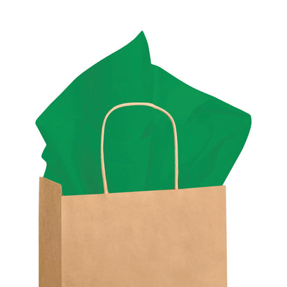 SatinWrap 20×30 Kelly Green Tissue, Quire — 480-Sheet Ream, Made in USA