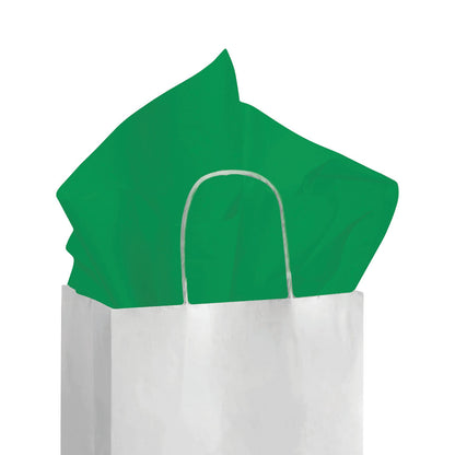 SatinWrap 20×30 Kelly Green Tissue, Quire — 480-Sheet Ream, Made in USA