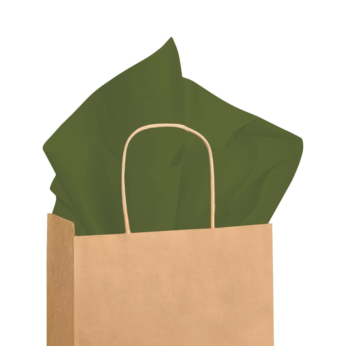 SatinWrap 20×30 Olive Tissue, Quire — 480-Sheet Ream, Made in USA