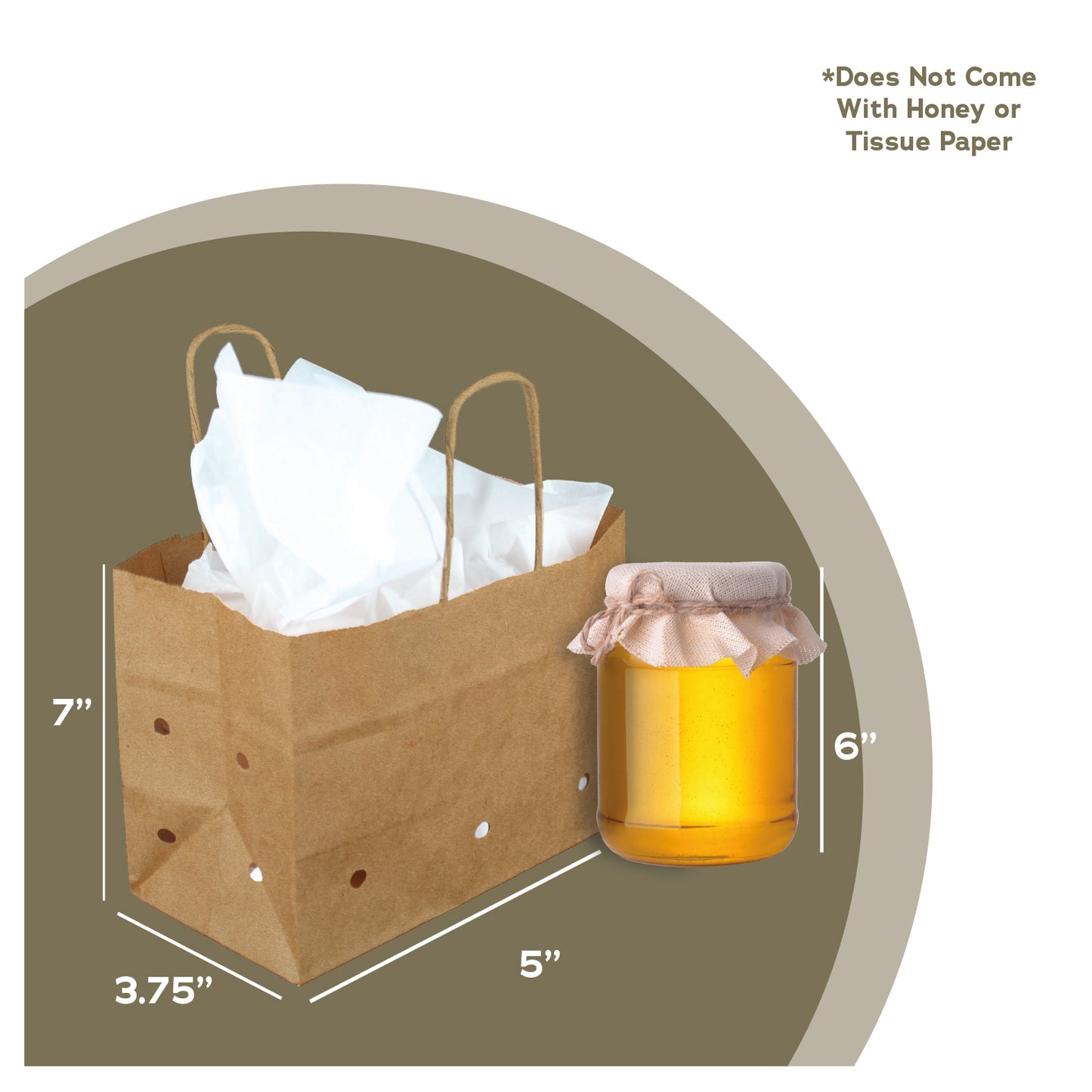 Vented kraft produce bag shown with fresh fruit