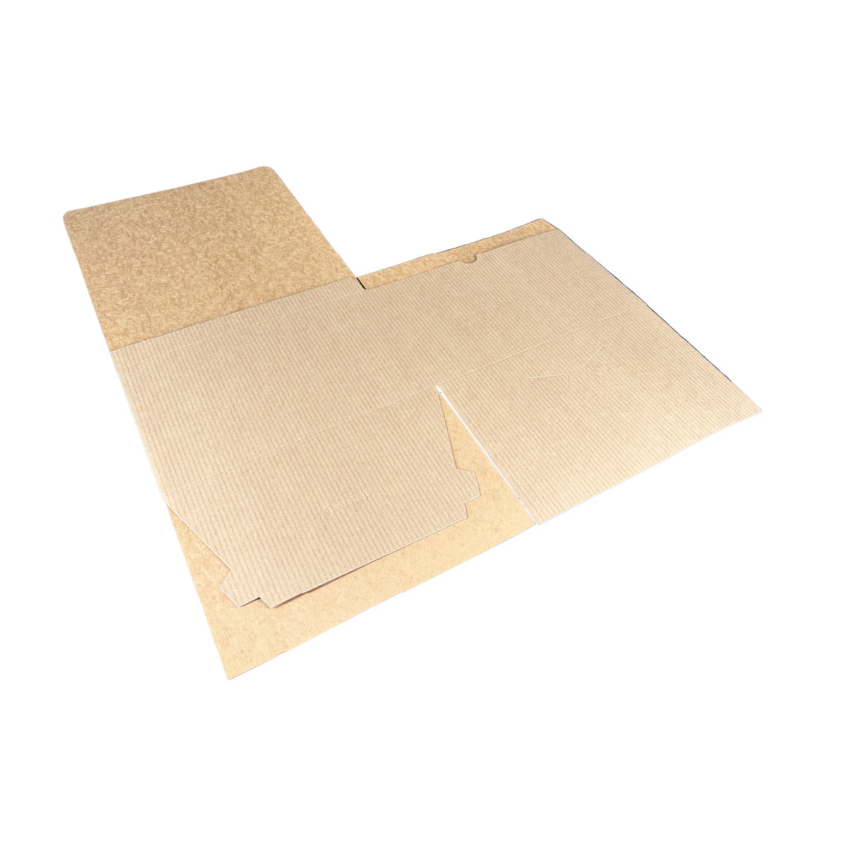 Natural Brown Tuckit Fold-Flat Gift Boxes 10×10×6" — Case of 50, Made in USA