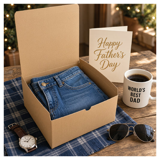 Natural Brown Tuckit Fold-Flat Gift Boxes 10×10×6" — Case of 50, Made in USA