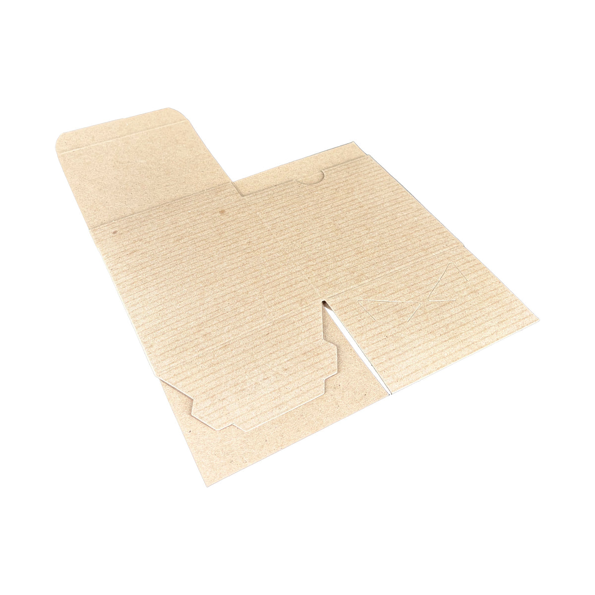 Natural Brown Tuckit Fold-Flat Gift Boxes 4×4×4" — Case of 100, Made in USA