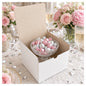 White Tuckit Fold-Flat Gift Boxes 6×6×6" — Case of 100, Made in USA